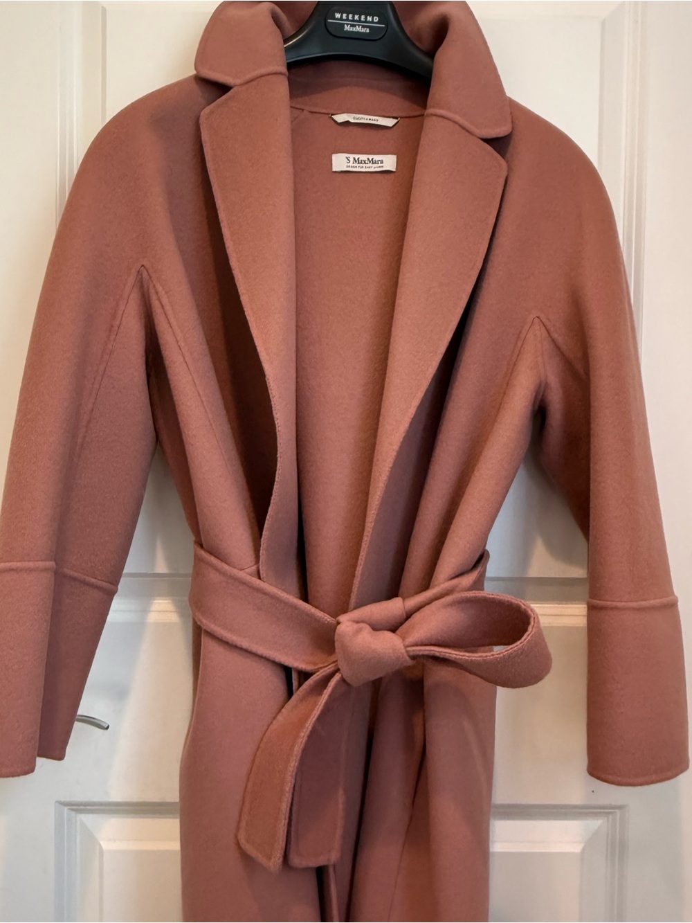 ‘S Max Mara “ Arona “ 100% Wool Coat Dust Pink All seasons. Size: US8 - Picture 6 of 12